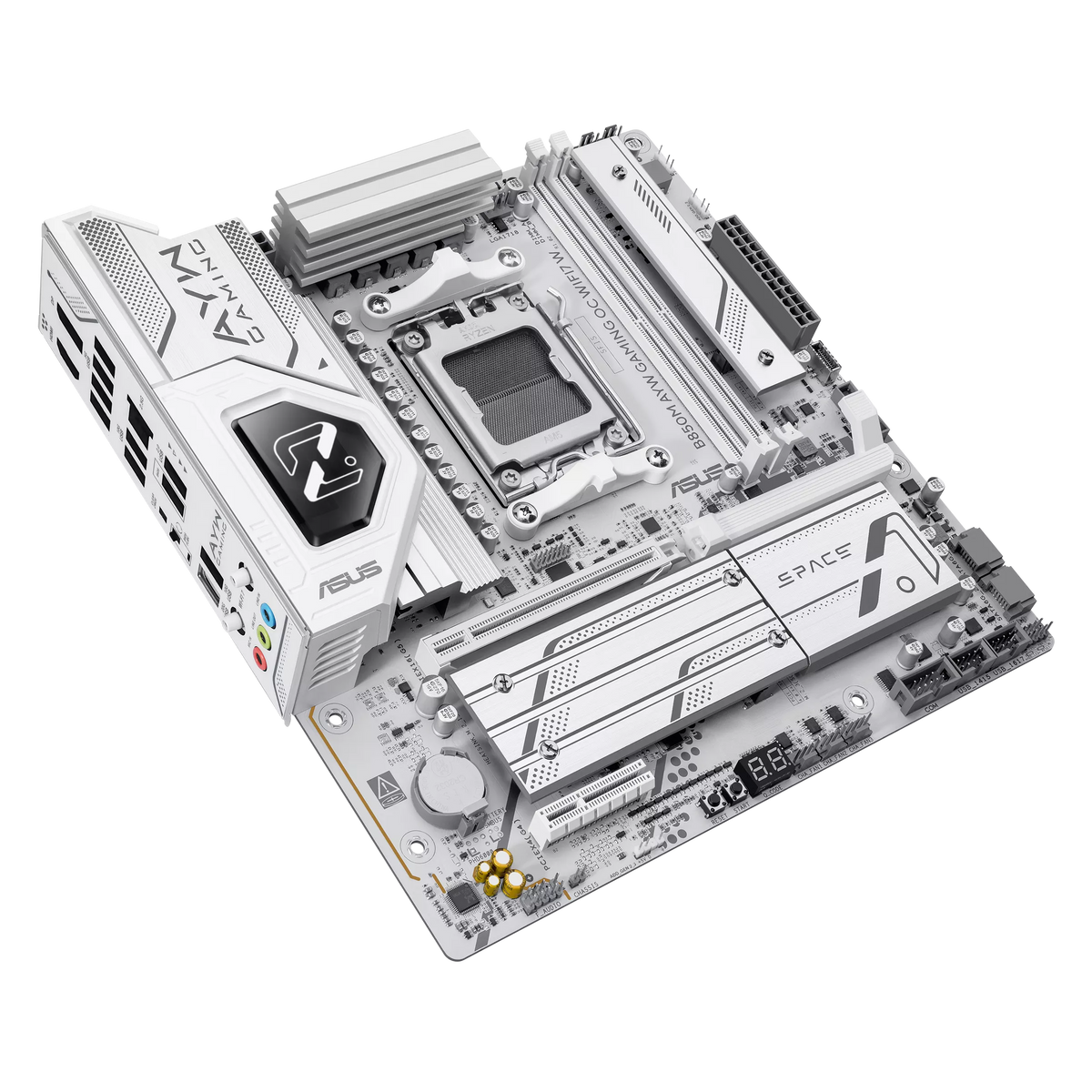 ASUS B850M AYW GAMING OC WIFI7 W 白色 DDR5,Socket AM5 mATX