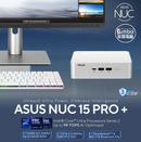 ASUS NUC 15 PRO+ RNUC15CRSU900000I Barebone (Intel Core Ultra 9 285H / DDR5 SODIMM / M.2 SSD) 90AR00P3-M000U0 (BS-AN15SU9)