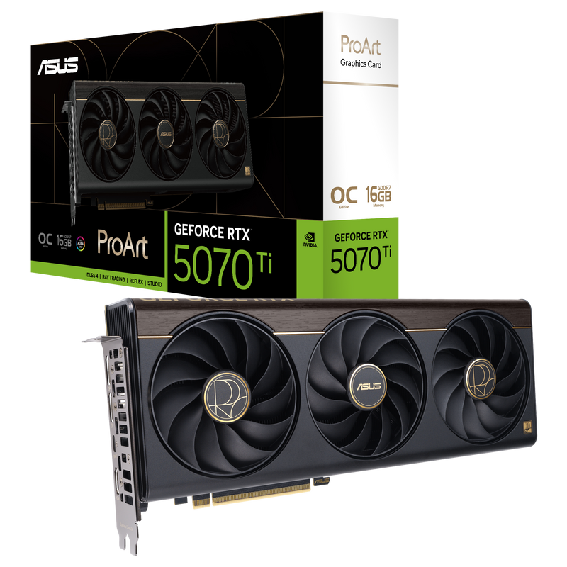 ASUS PROART GeForce RTX 5070 Ti OC 16GB GDDR7 PROART-RTX5070TI-O16G-GAMING (DI-E507TP1)