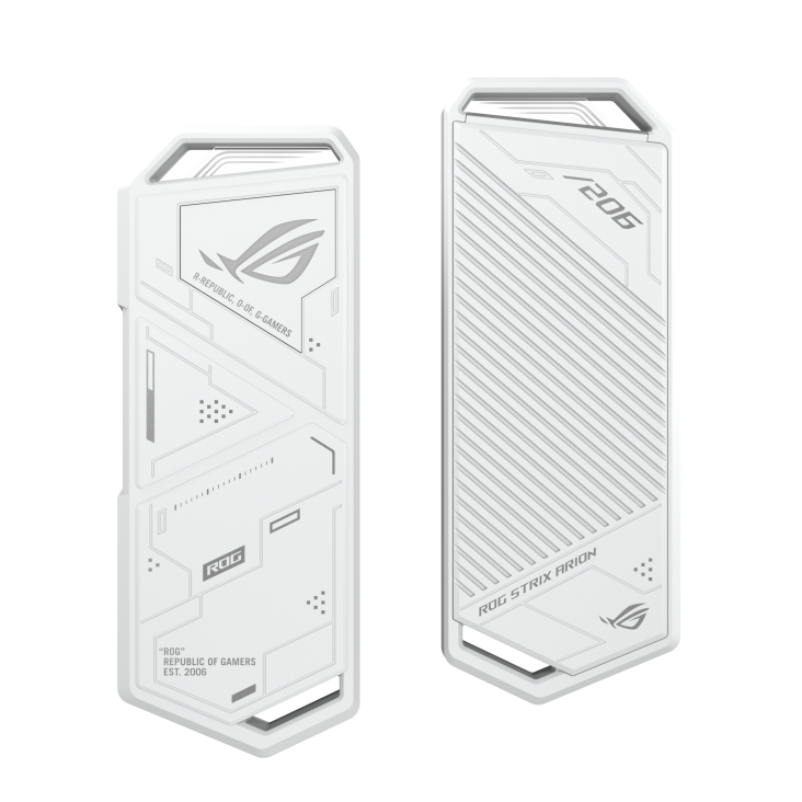 ASUS ROG Strix Arion 白色 M.2 NVMe SSD 外接盒 - USB3.2 Gen 2x1 Type-C (10 Gbps) ESD-S1C-WH (HD-ARSAW)