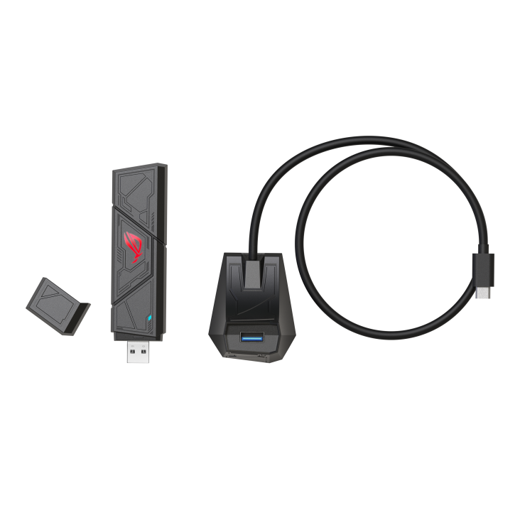 ASUS ROG USB-BE92 BE6500 Tri-band WiFi 7 USB adapter (NE-AUBE92R) 無線網絡USB接收器