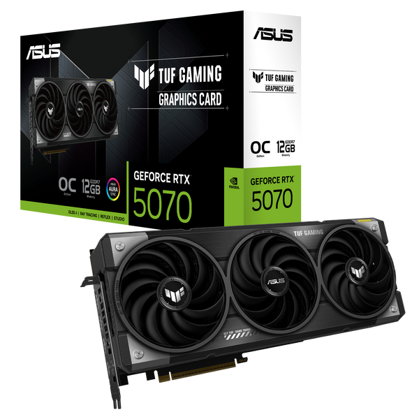 ASUS TUF GeForce Series RTX 5070 OC 12GB GDDR7 TUF-RTX5070-O12G-GAMING (DI-E5070Y1)