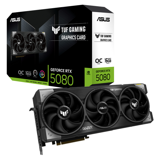 ASUS TUF GeForce RTX 5080 OC 16GB GDDR7 TUF-RTX5080-O16G-GAMING (DI-E5080Y1)