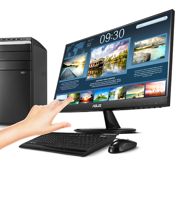 ASUS 21.5" VT229H Touch FHD, In-Plane Switching, HDMI, D-Sub, 10-point Touch, Speakers, VESA Wall Mount 觸控顯示器 (MO-AH229H)