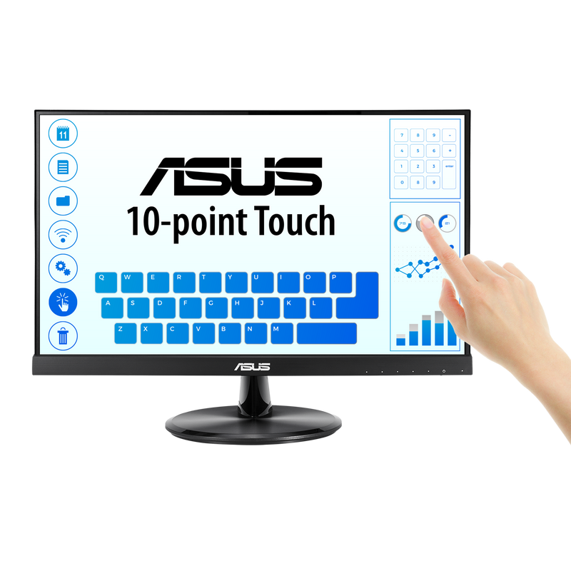 ASUS 21.5" VT229H Touch FHD, In-Plane Switching, HDMI, D-Sub, 10-point Touch, Speakers, VESA Wall Mount 觸控顯示器 (MO-AH229H)