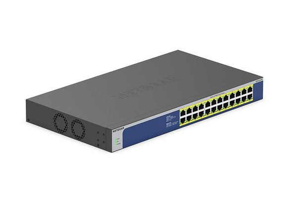 NETGEAR GS524PP 24 port Gigabit Unmanaged Switch w/ 24 PoE+ (300W), Metal