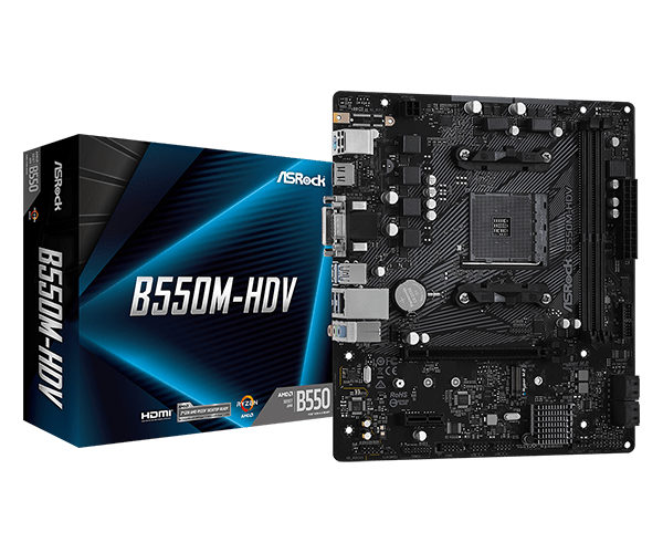 ASRock B550M-HDV DDR4,AM4 Socket mATX Motherboard