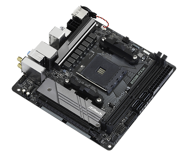 ASRock B550M-ITX/ac DDR4,AM4 Socket Mini-ITX Motherboard 
