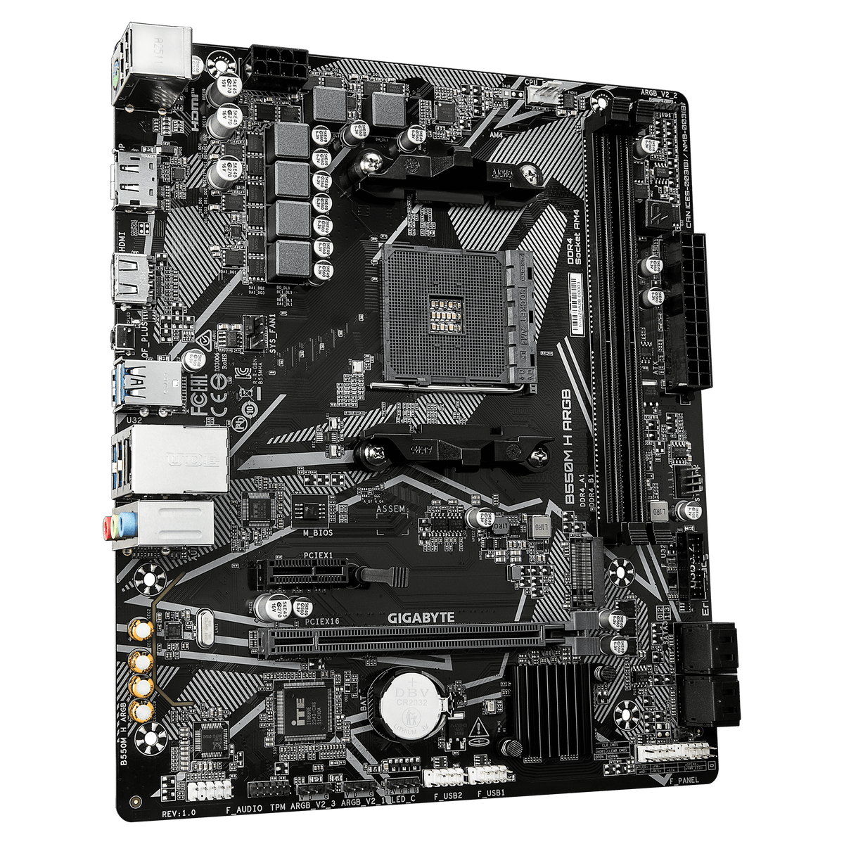 GIGABYTE B550M H ARGB DDR4,AM4 Socket mATX Motherboard