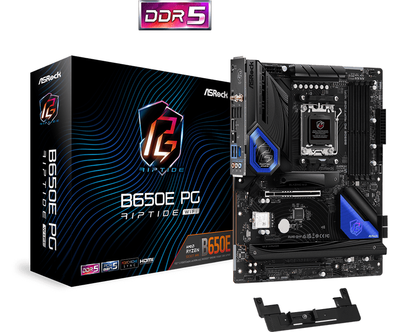 ASRock B650E PG Riptide WiFi DDR5,Socket AM5 ATX Motherboard