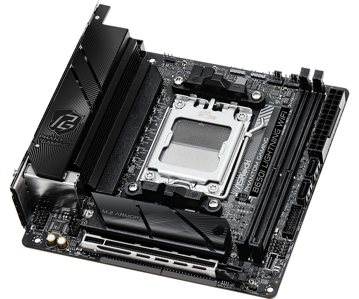 ASRock B650I Lightning WiFi DDR5,Socket AM5 Mini-ITX Motherboard