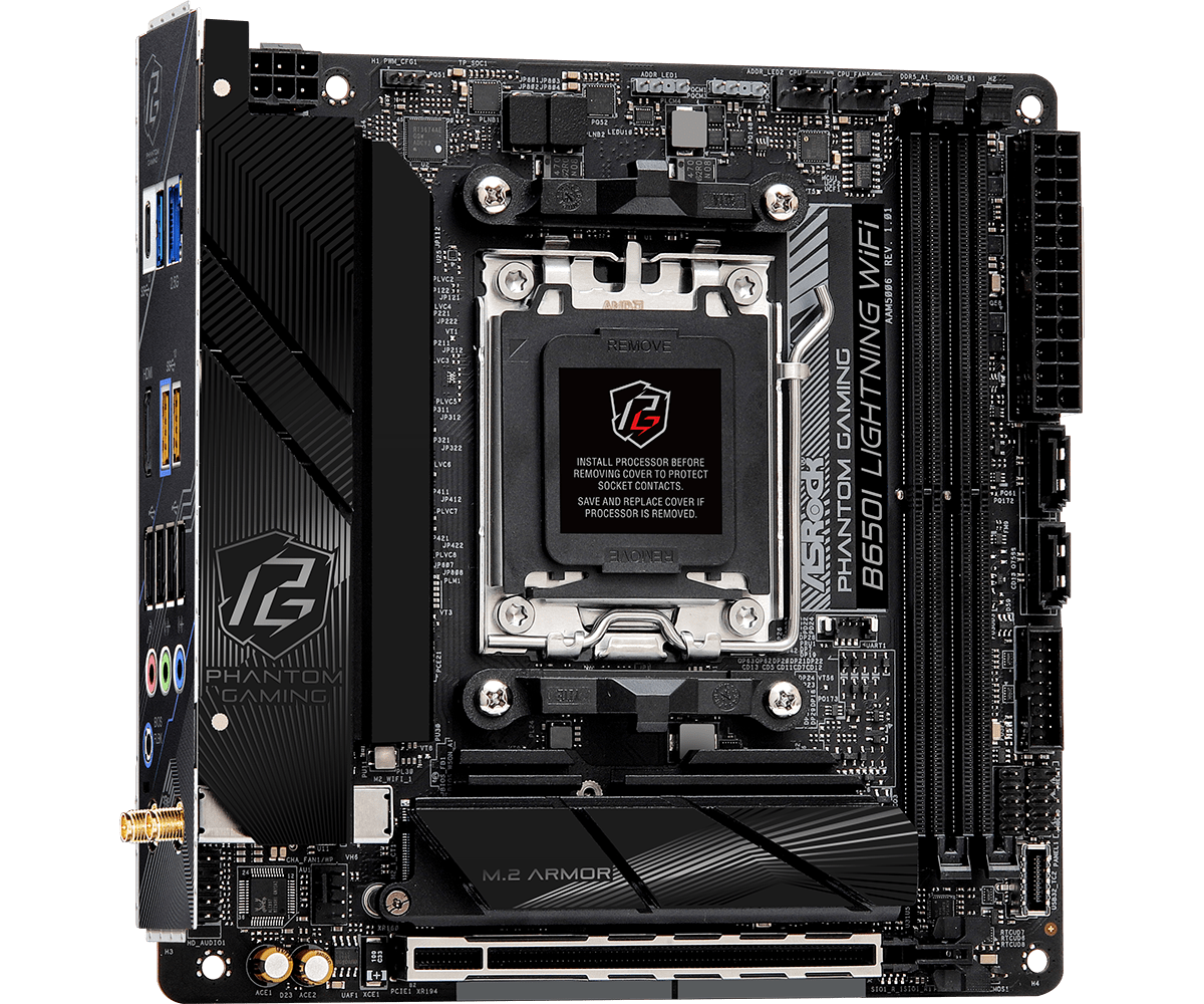 ASRock B650I Lightning WiFi DDR5,Socket AM5 Mini-ITX Motherboard