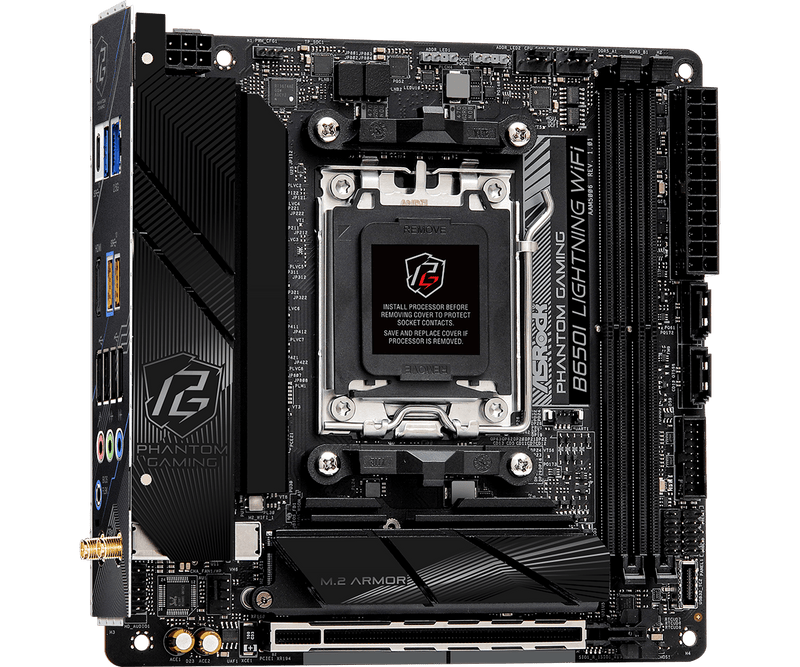 ASRock B650I Lightning WiFi DDR5,Socket AM5 Mini-ITX Motherboard 