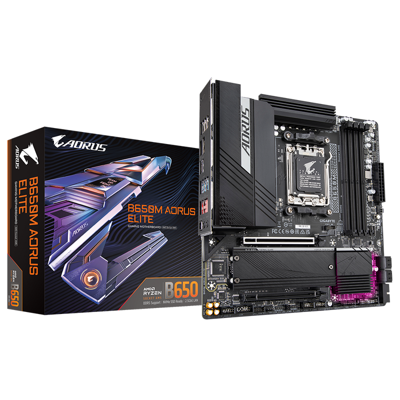 GIGABYTE B650M AORUS ELITE DDR5,Socket AM5 mATX Motherboard