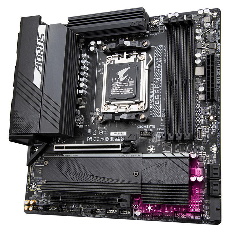 GIGABYTE B650M AORUS ELITE DDR5,Socket AM5 mATX Motherboard