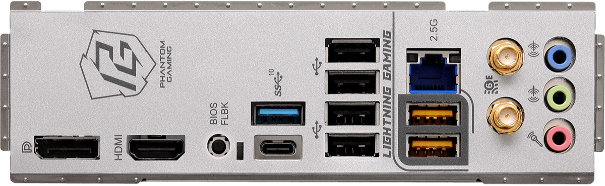 ASRock B650M PG Riptide WiFi White 白色 DDR5,Socket AM5 mATX Motherboard