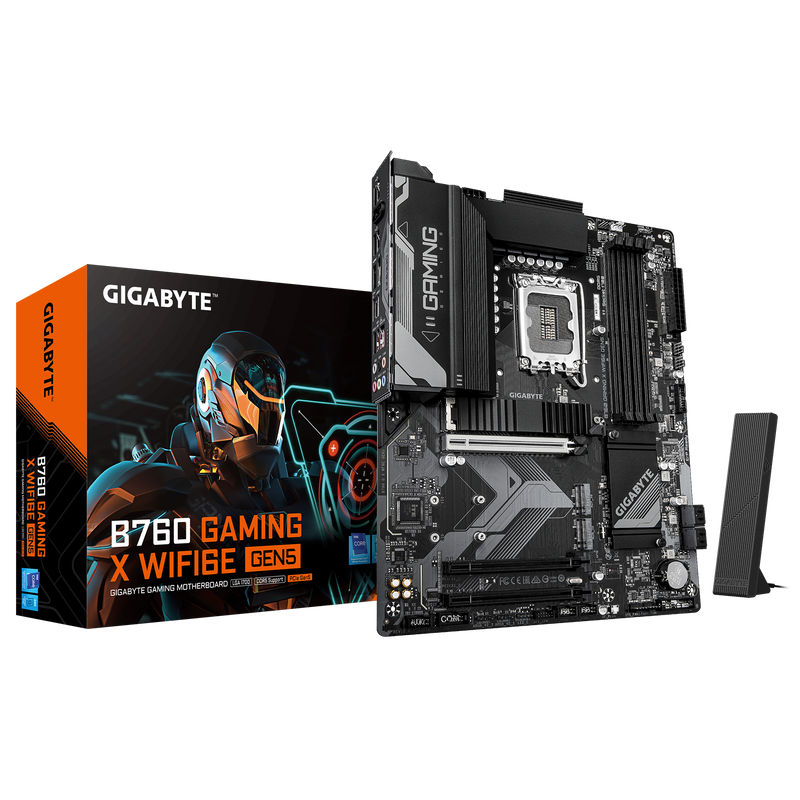 GIGABYTE B760 GAMING X WIFI6E GEN5 DDR5,LGA 1700 ATX Motherboard