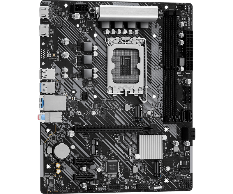 ASRock B760M-H2/M.2 DDR5,LGA 1700 mATX Motherboard