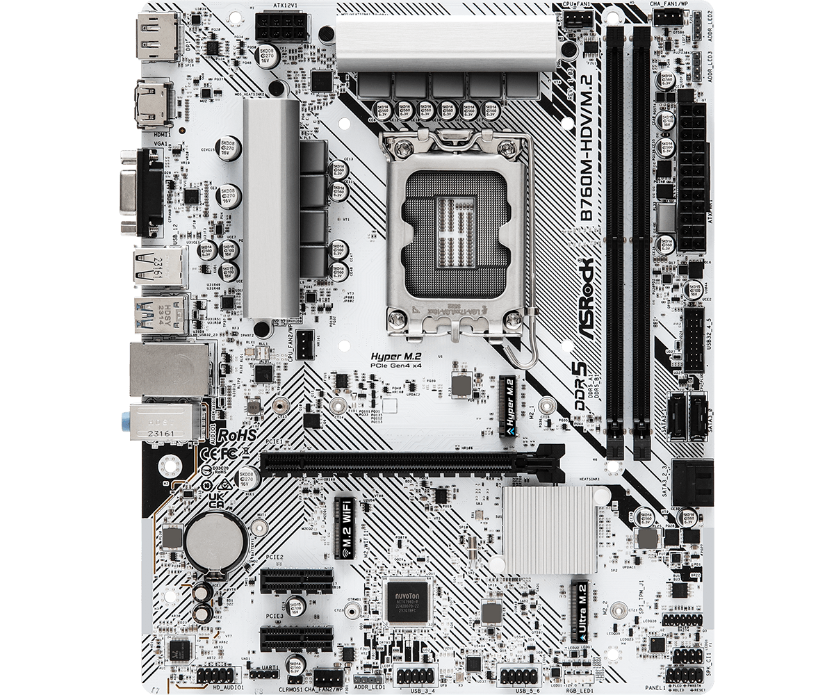 ASRock DDR5,LGA 1700 mATX Motherboard