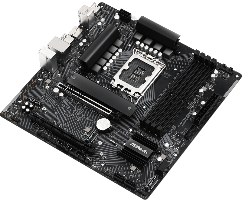 ASRock B760M PG Lightning DDR5,LGA 1700 mATX Motherboard ASRock B760M PG Lightning DDR5,LGA 1700 mATX Motherboard