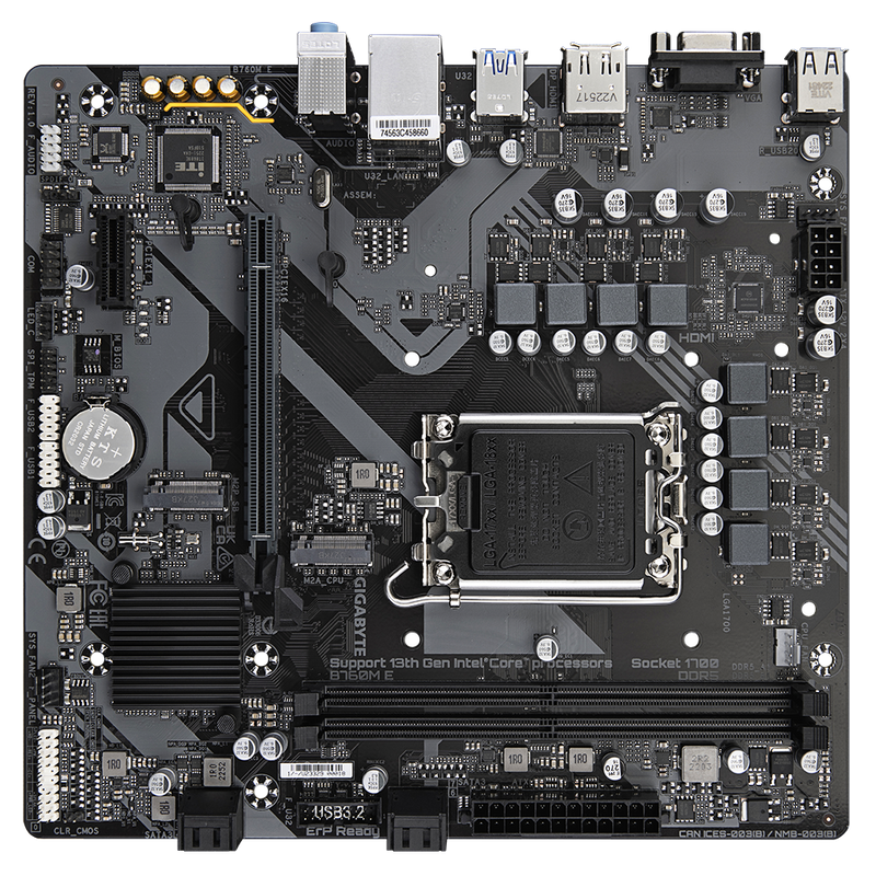 GIGABYTE B760M E DDR5,LGA 1700 mATX Motherboard