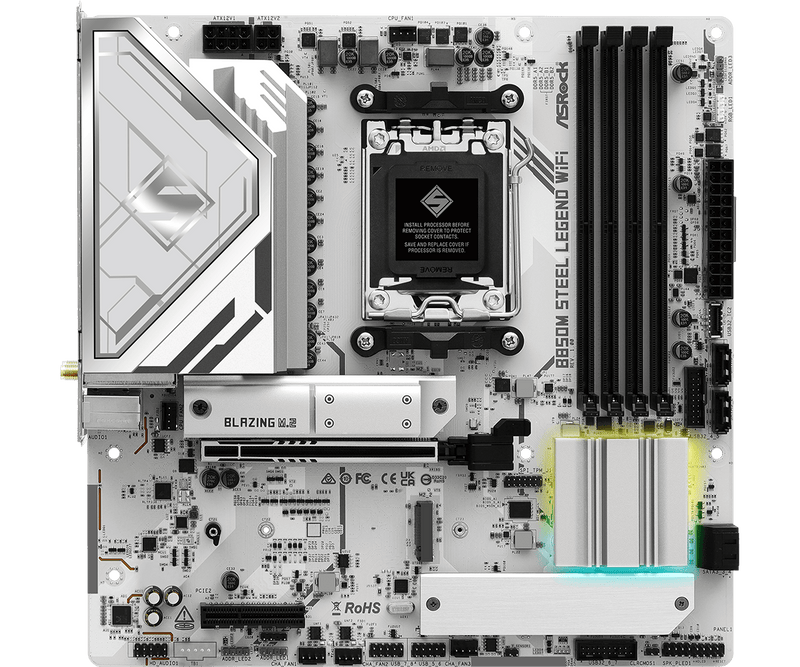 ASRock B850M Steel Legend WiFi DDR5,Socket AM5 mATX Motherboard