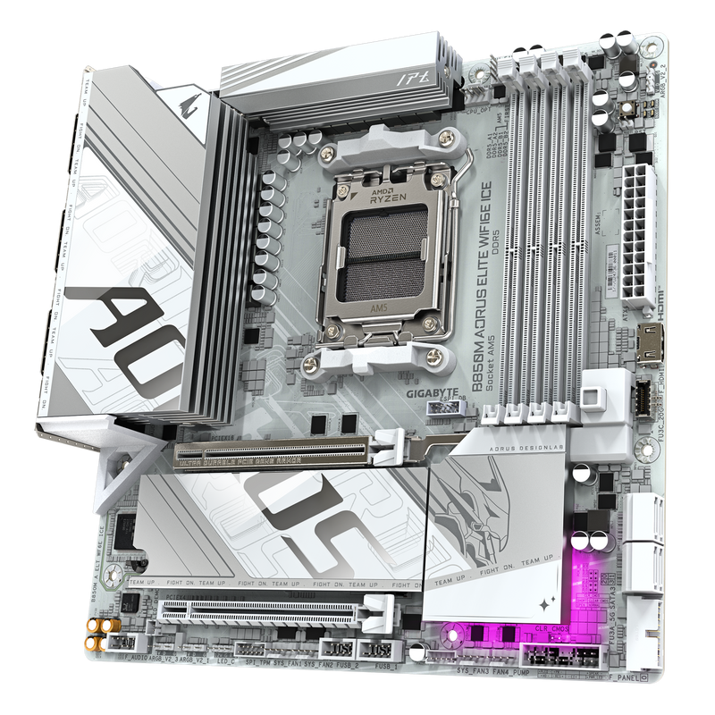 GIGABYTE B850M AORUS ELITE WIFI6E ICE DDR5,Socket AM5 mATX Motherboard