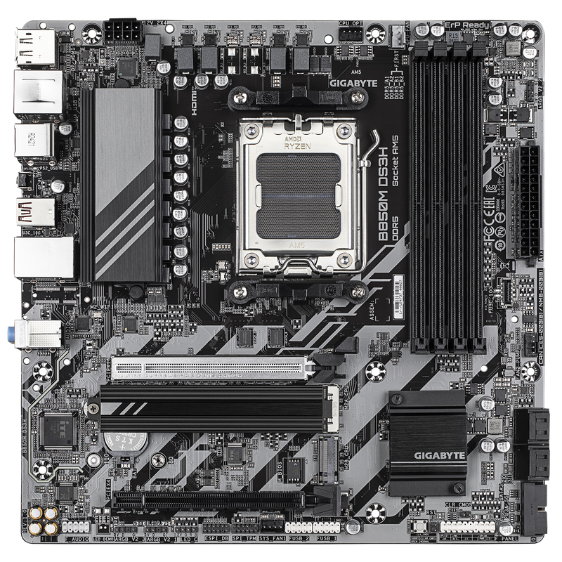 新品未使用 GIGABYTE B850M DS3H ICE DDR5 AM5 GIGABYTE B850M DS3H DDR5,Socket AM5 mATX Motherboard