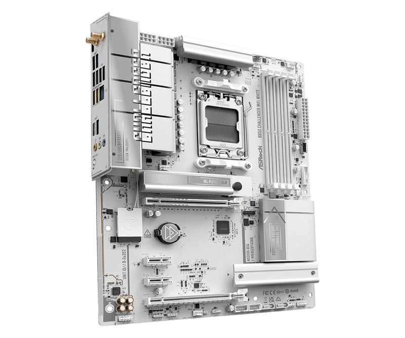 ASRock B850 Challenger WiFi White DDR5,Socket AM5 ATX Motherboard