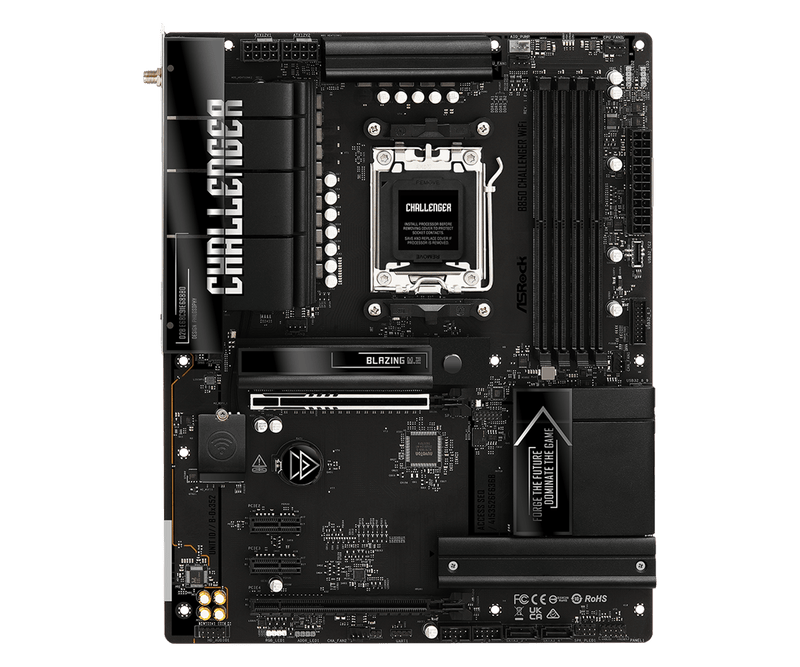 ASRock B850 Challenger WiFi DDR5,Socket AM5 ATX Motherboard