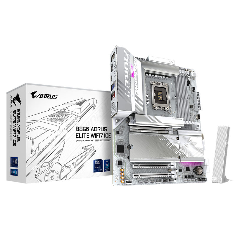 GIGABYTE B860 AORUS ELITE WIFI7 ICE DDR5,LGA 1851 ATX Motherboard