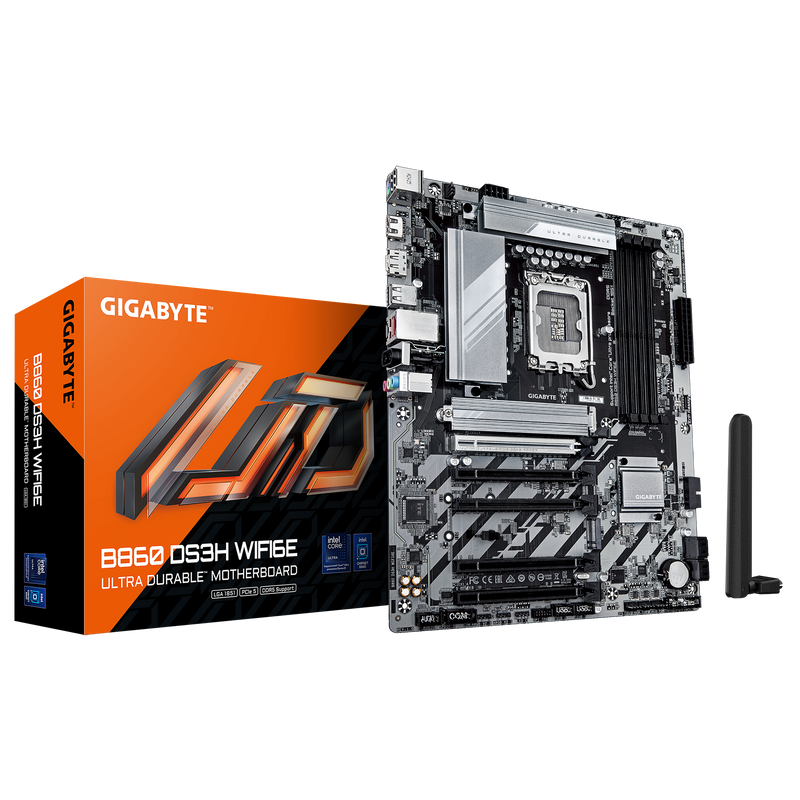 GIGABYTE B860 DS3H WIFI6E DDR5,LGA 1851 ATX Motherboard