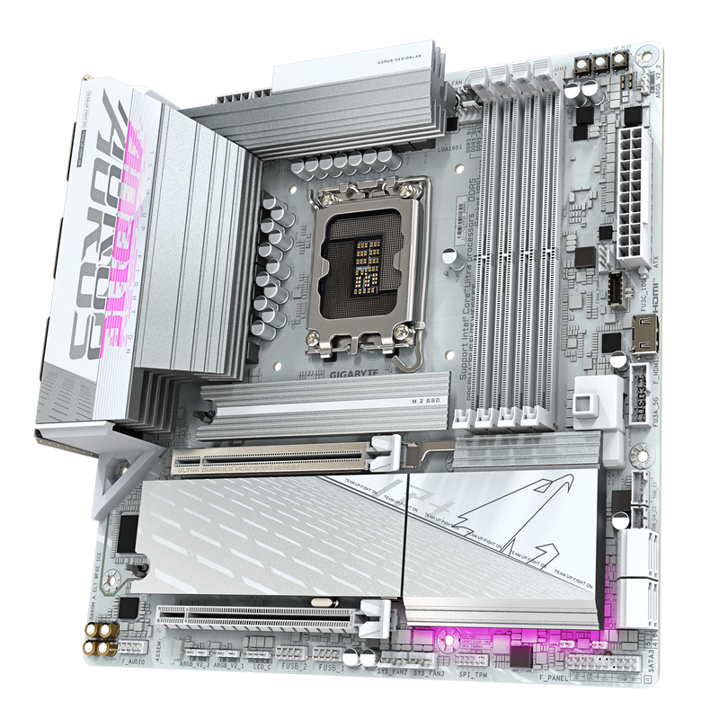 GIGABYTE B860M AORUS ELITE WIFI6E ICE DDR5,LGA 1851 mATX Motherboard