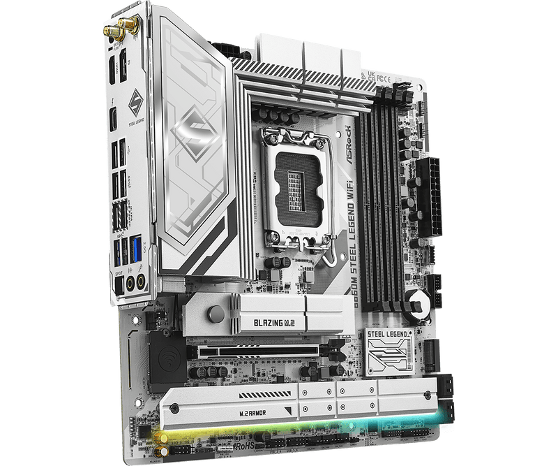 ASRock B860M Steel Legend WiFi DDR5,LGA 1851 mATX Motherboard