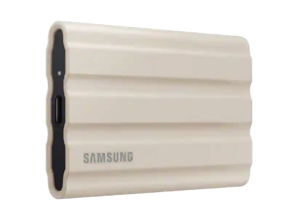 Samsung 2TB T7 Shield SSD 米色 MUPE2T0K/AM USB 3.2 Gen 2 Portable Solid State Drive