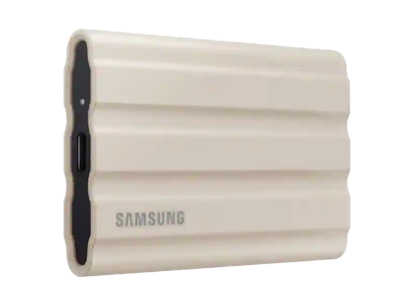 Samsung 2TB T7 Shield SSD 米色 MUPE2T0K/AM USB 3.2 Gen 2 Portable Solid State Drive