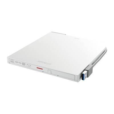 BUFFALO BRXL-PTV6U3-WHB White USB 3.2 Portable Blu-ray Writer (DR-BV6U3BW)