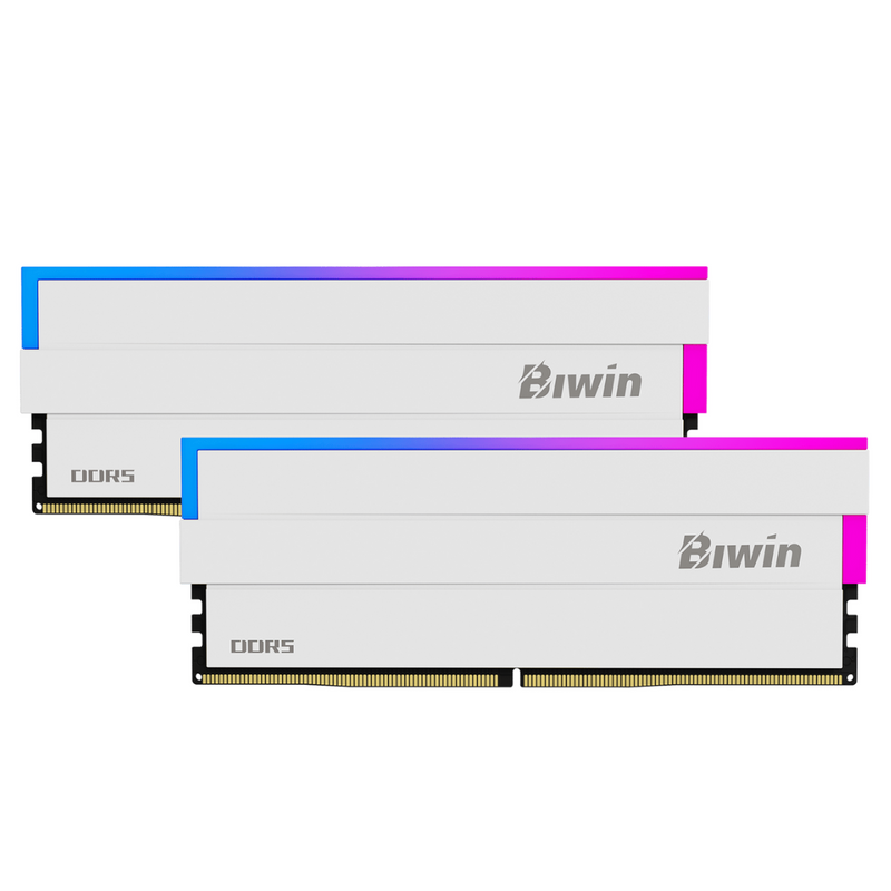 Biwin 48GB Kit (2x24GB) Black Opal DW100 BXL54860DW1-D28FW White 白色 DDR5 6000Mhz CL28 Memory (RM-BD5D48W)