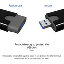 Silicon Power Combo Black SD and microSD USB 3.2 Card Reader (SPU3AT5REDEL300K)