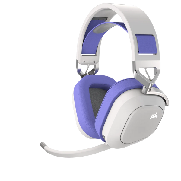 【優惠價】Corsair HS80 RGB Wireless Premium Gaming Headset with Spatial Audio – Purple Rune CA-901123C-AP