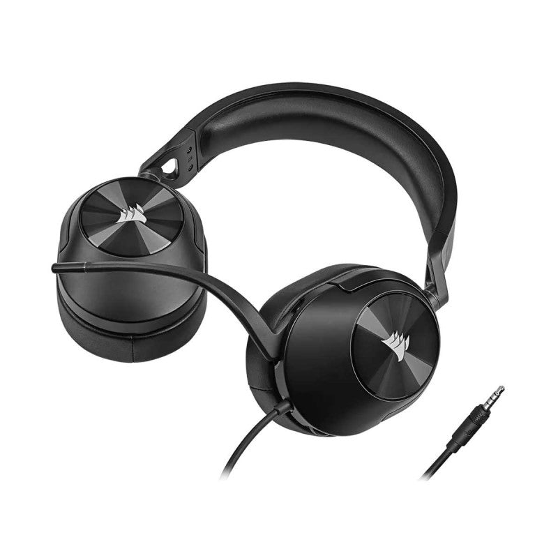 【CORSAIR 5月份電競產品優惠】Corsair HS55 SURROUND Wired Gaming Headset — Carbon CA-9011265-AP