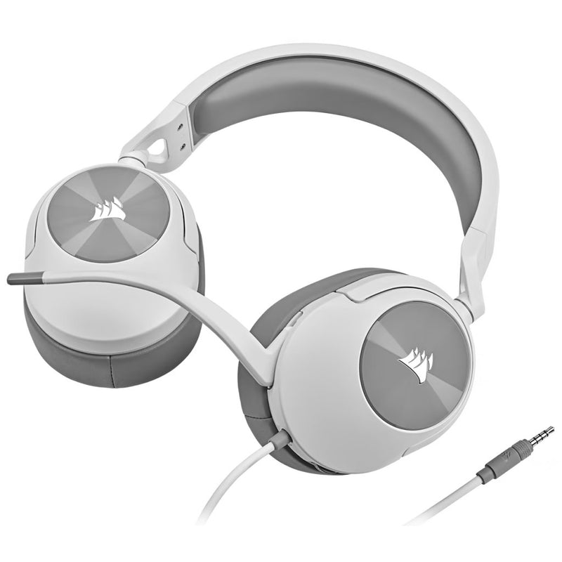 【CORSAIR 5月份電競產品優惠】Corsair HS55 SURROUND Wired Gaming Headset — White CA-9011266-AP