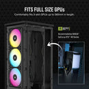 CORSAIR iCUE 2000D RGB AIRFLOW Black 黑色 Tempered Glass Mini-ITX Case CC-9011246-WW