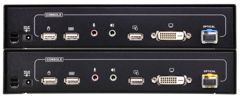 ATEN CE680 DVI USB Optical KVM Audio Extender, Local & Remote(600m)