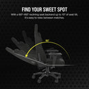 CORSAIR TC100 Relaxed Fabric 人體工學電競椅 (黑灰色) CF-9010052-WW (代理直送)