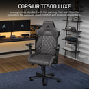 CORSAIR TC500 LUXE 人體工學電競椅 – Shadow 影灰色 (CF-9010066-WW) 包送貨及安裝