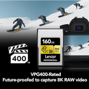 Lexar GOLD Series 160GB Professional CFexpress™ Type A Card (up to 900MB/s read, 800MB/s write) LCAGOLD160G-RNENG