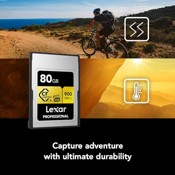 Lexar GOLD Series 80GB Professional CFexpress™ Type A Card (up to 900M