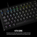 CORSAIR K70 CORE RGB Mechanical Gaming Keyboard (Cherry MLX Red Switch) CH-910971E-NA