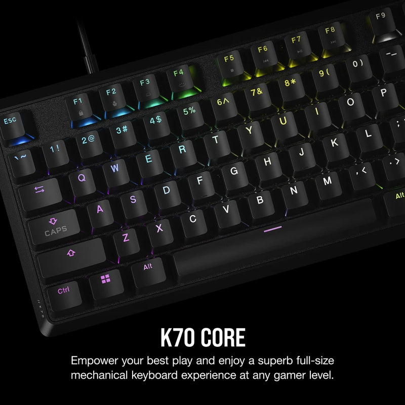 Corsair K70 CORE RGB Mechanical Gaming Keyboard — Black CH-910971E-NA